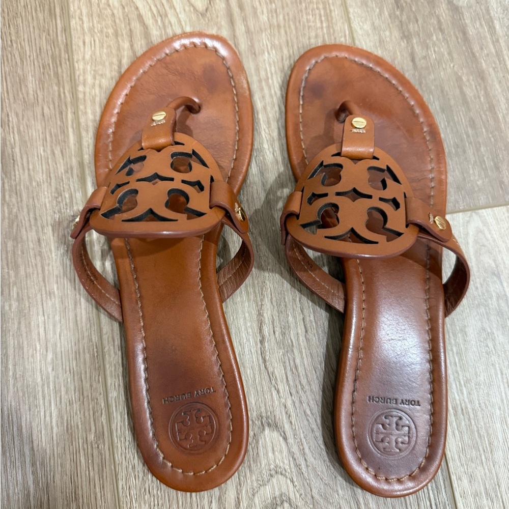 Tory Burch Tan Miller Sandals